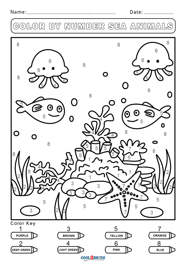 Color by number coloring pages printable for free download