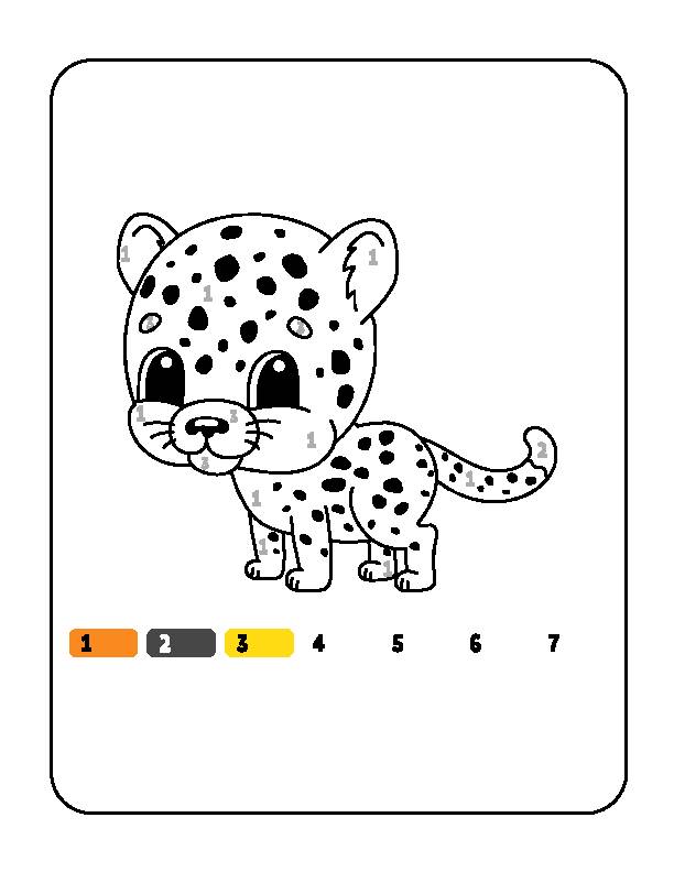 Color by number coloring pages for kids printable education color pages for children boys and girls digital dow