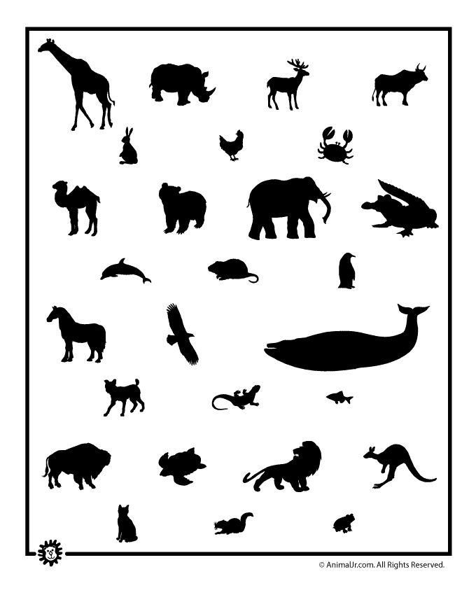 Animal templates animal templates animal silhouette printable animals