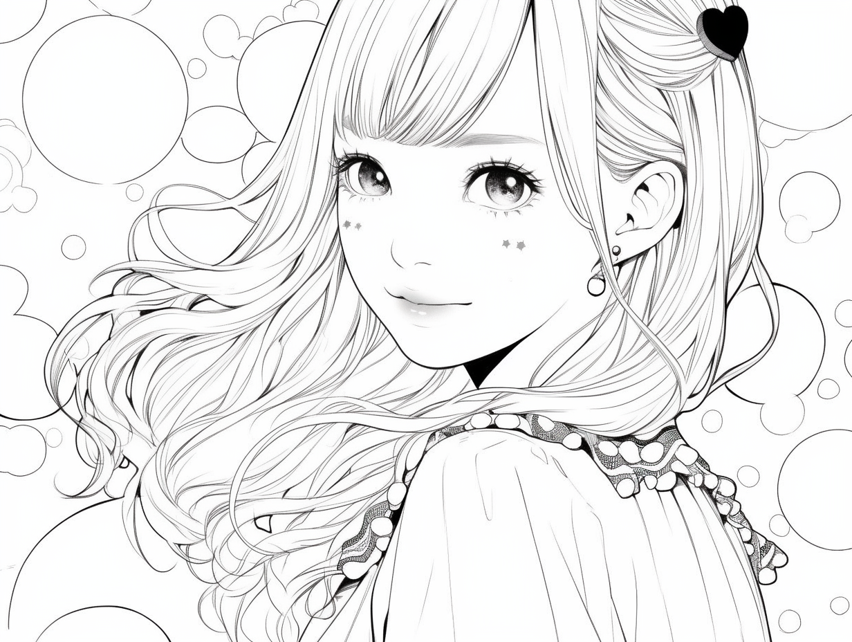 Free printable anime coloring pages