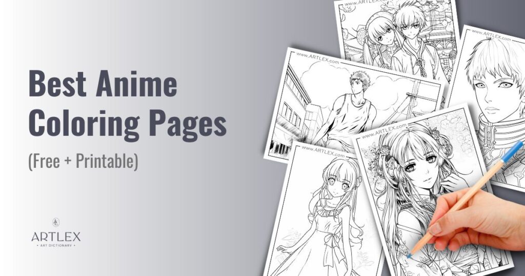 Anime coloring pages free printable â