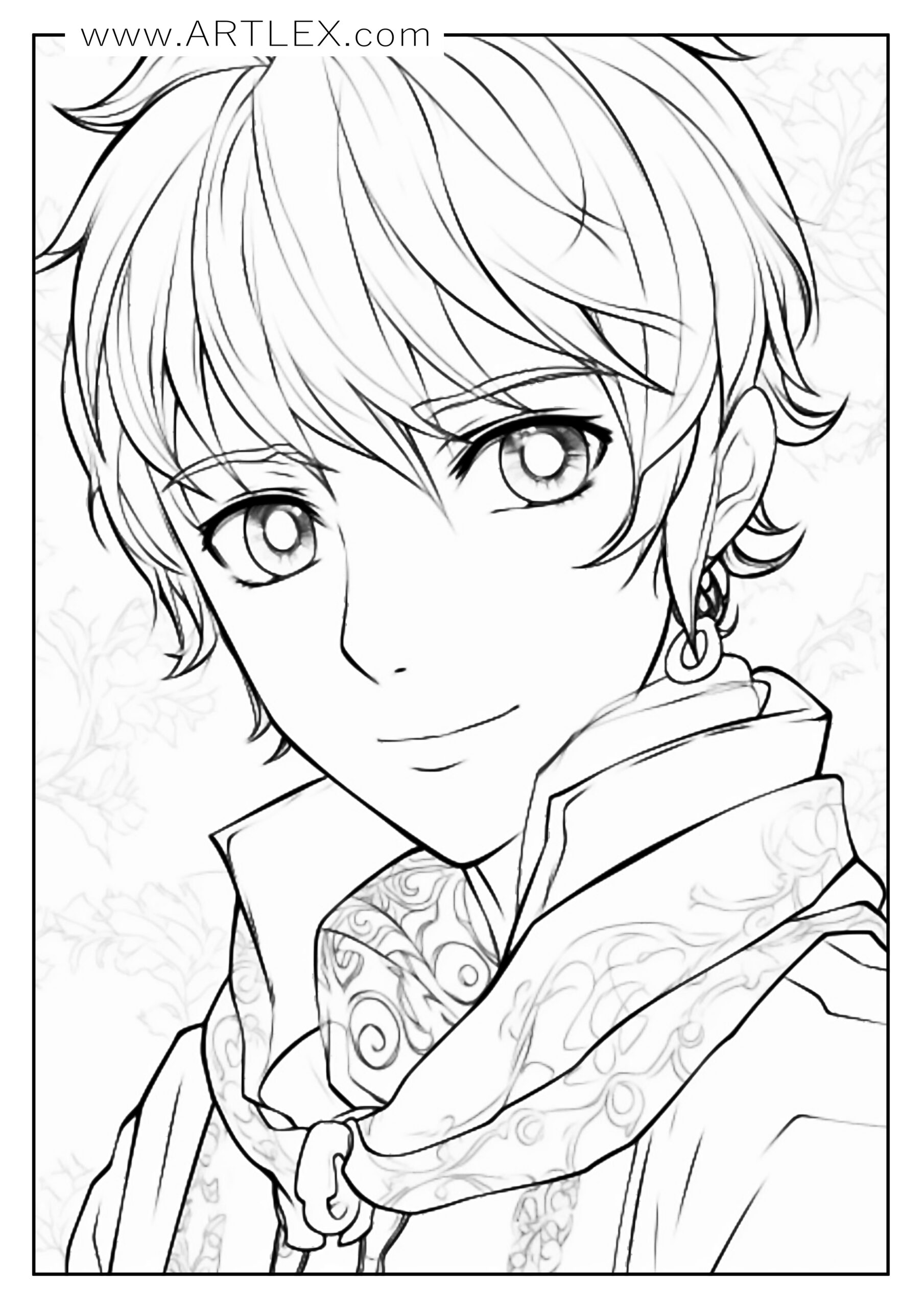 Anime coloring pages free printable â