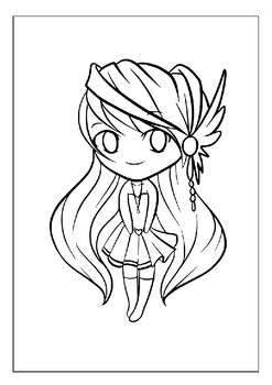 An anime lovers dream printable anime girl coloring pages collection for kids