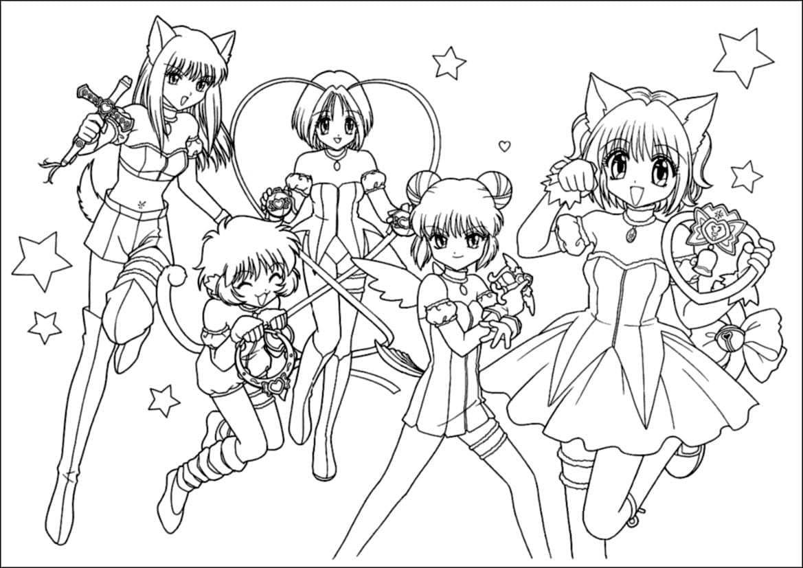 Anime coloring pages