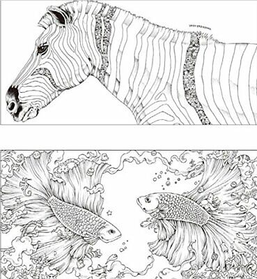 Animorphia coloring book adult gift anti stress adult fantasy adventure monster