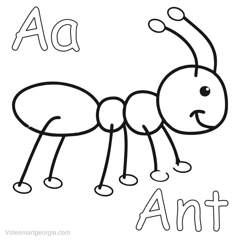 Printable ant coloring pages pdf