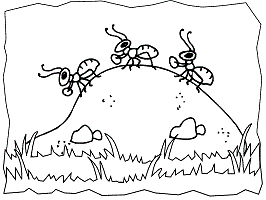 Ants coloring pages and printable activities