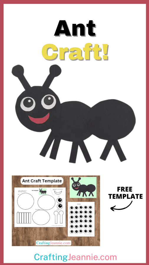 Ant craft free template