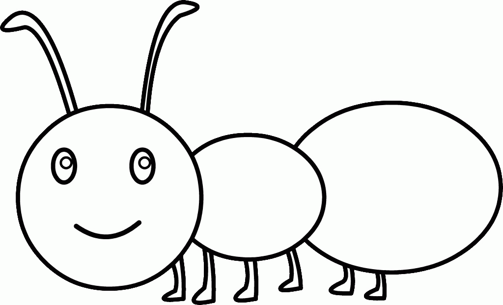 Ant coloring page