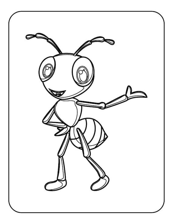 Ants coloring pages total digital file download now