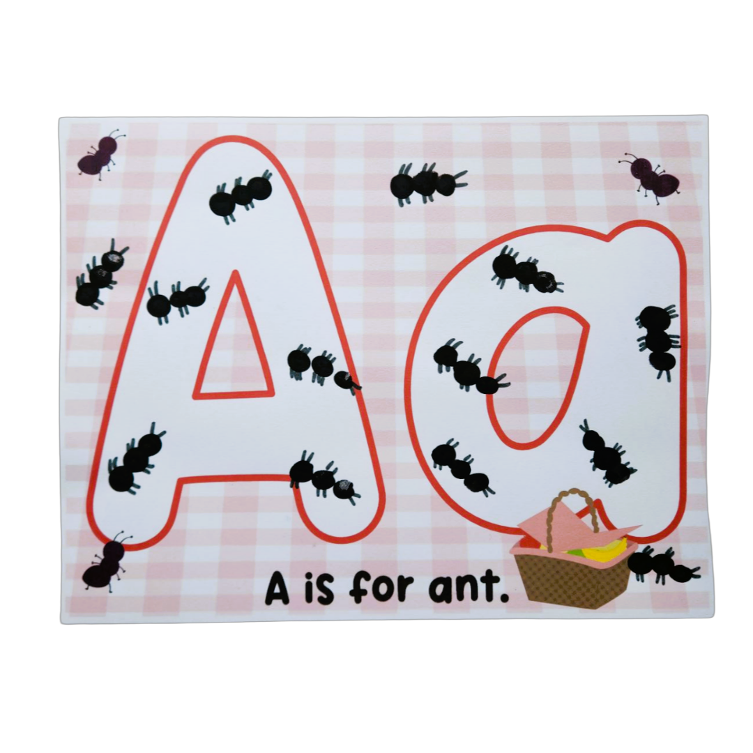 A is for ant craft coloring page