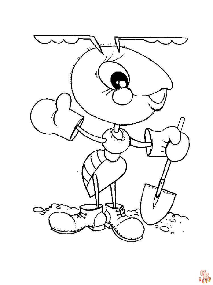 Ants coloring pages