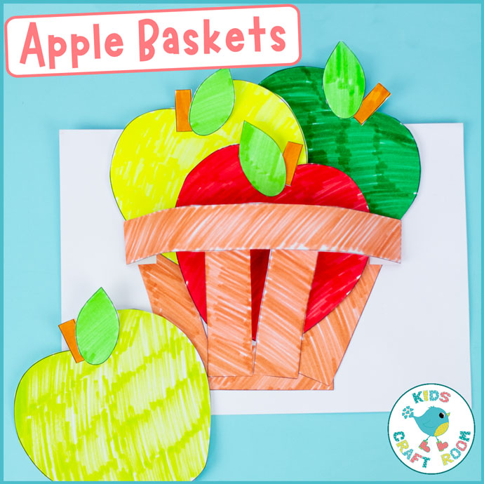 D apple basket craft â kids craft room