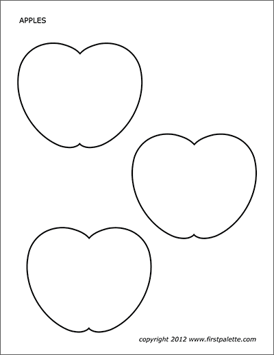 Apples free printable templates coloring pages