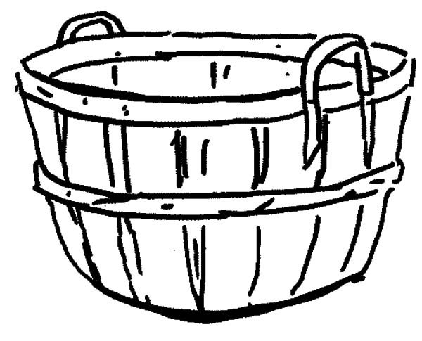 Free printable apple basket template