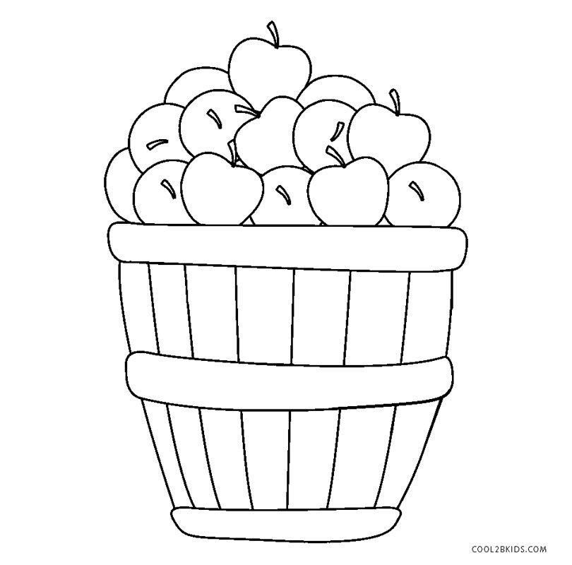 Free printable apple coloring pages for kids