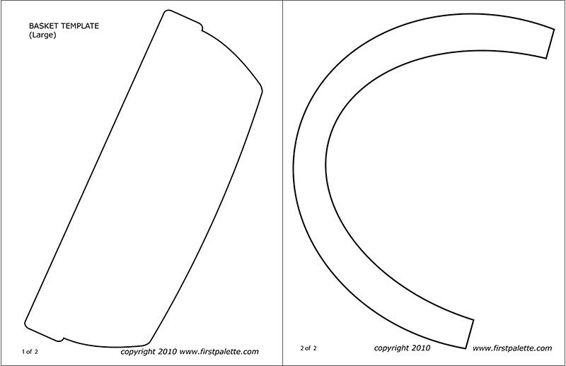 Basket templates free printable templates coloring pages