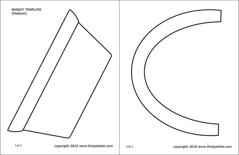 Basket templates free printable templates coloring pages