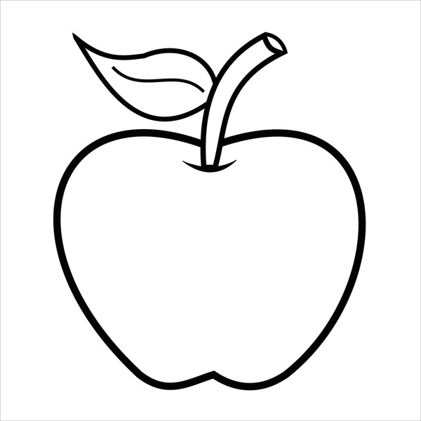 Thousand coloring page apple royalty