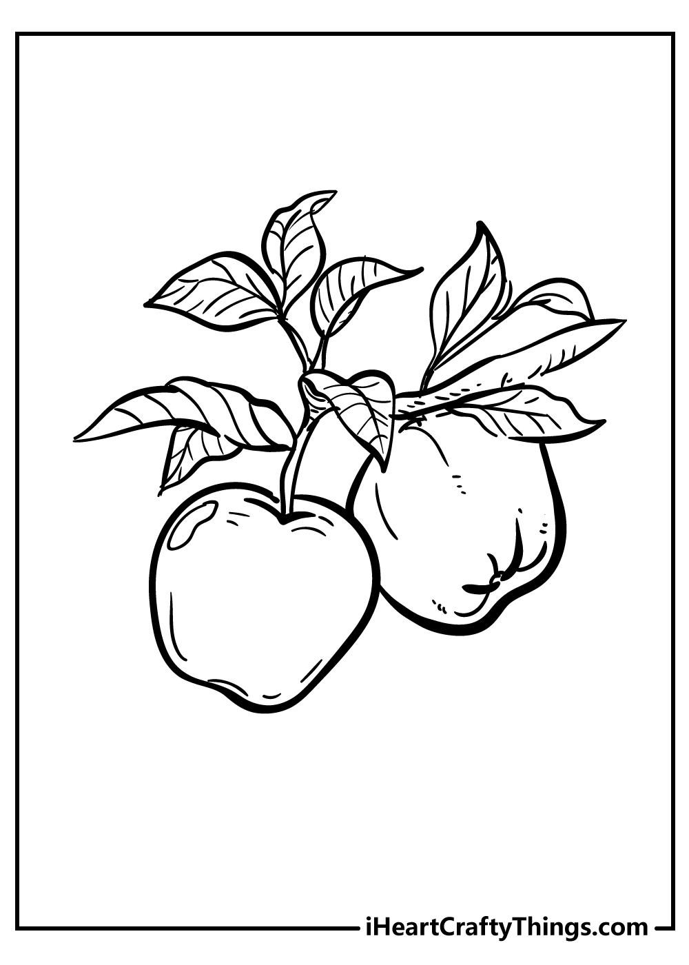 Apple coloring pages free printables