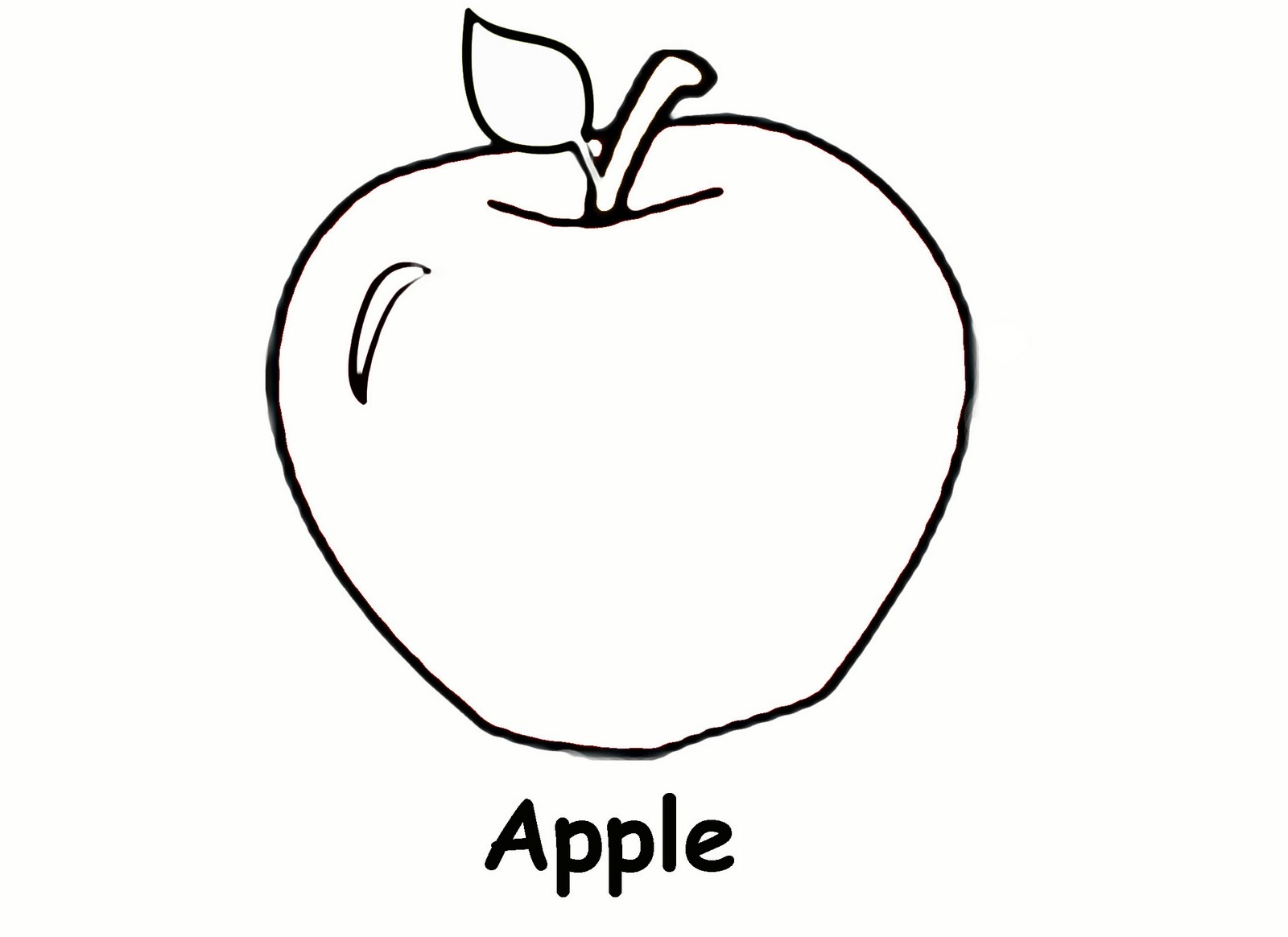 Free printable apple coloring pages for kids