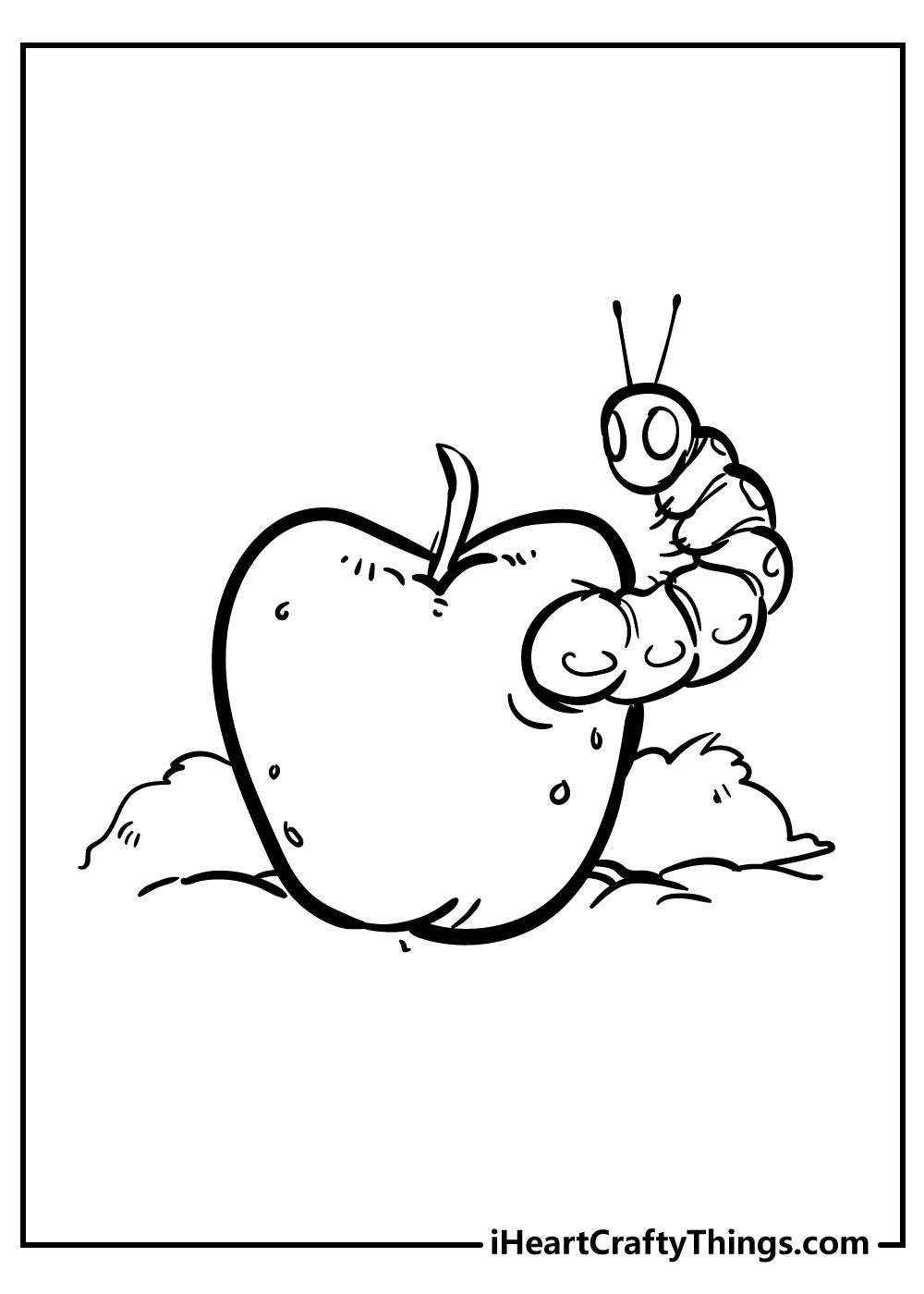 Apple coloring pages free printables