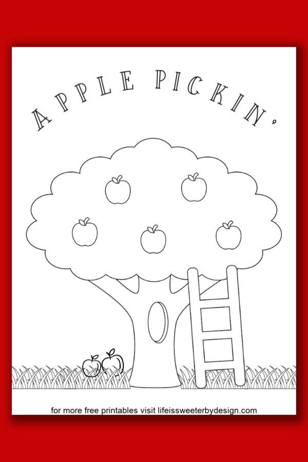 Apple coloring pages