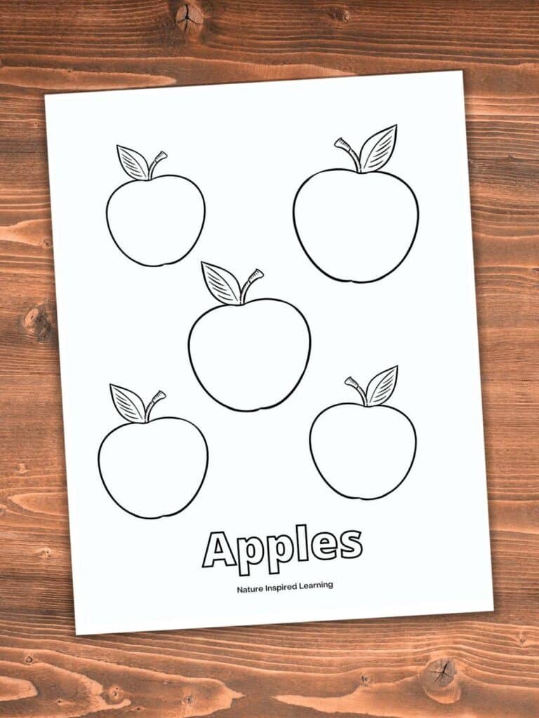 The best apple coloring pages for fall