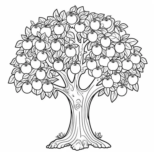 Ðï detailed apple tree