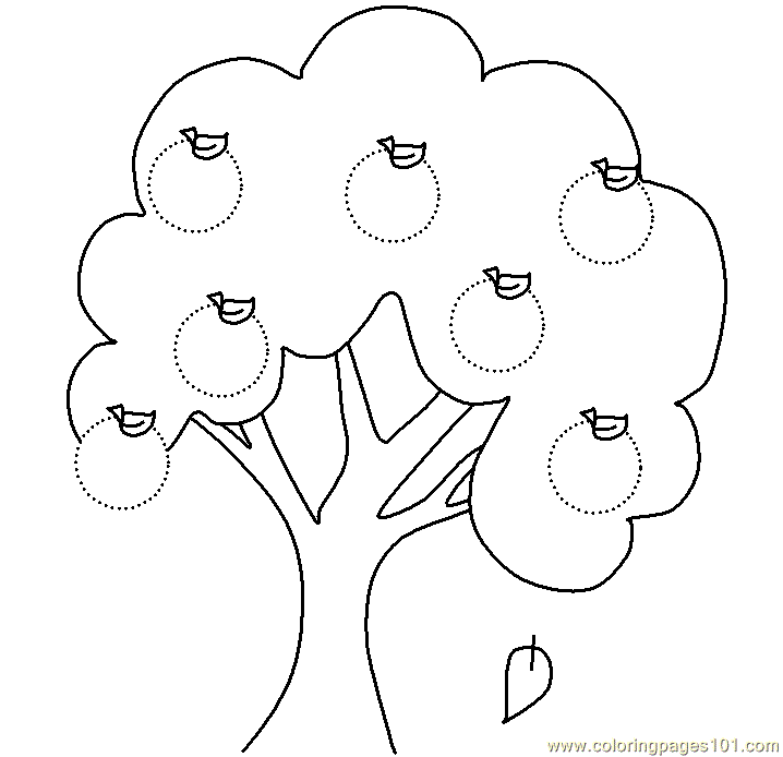 Free printable apple tree template