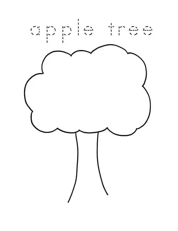 Apple tree printable share remember celebrating child home