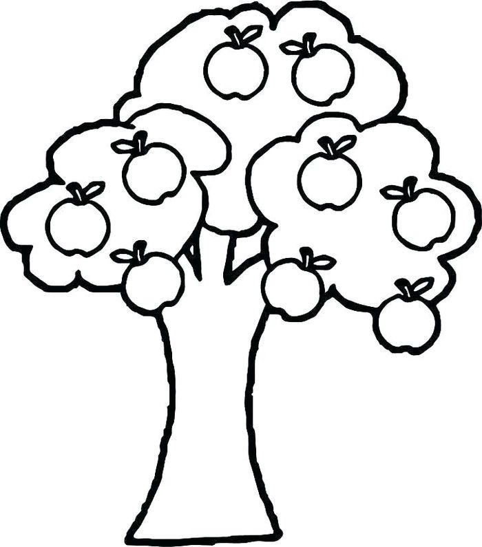 Free printable apple tree template