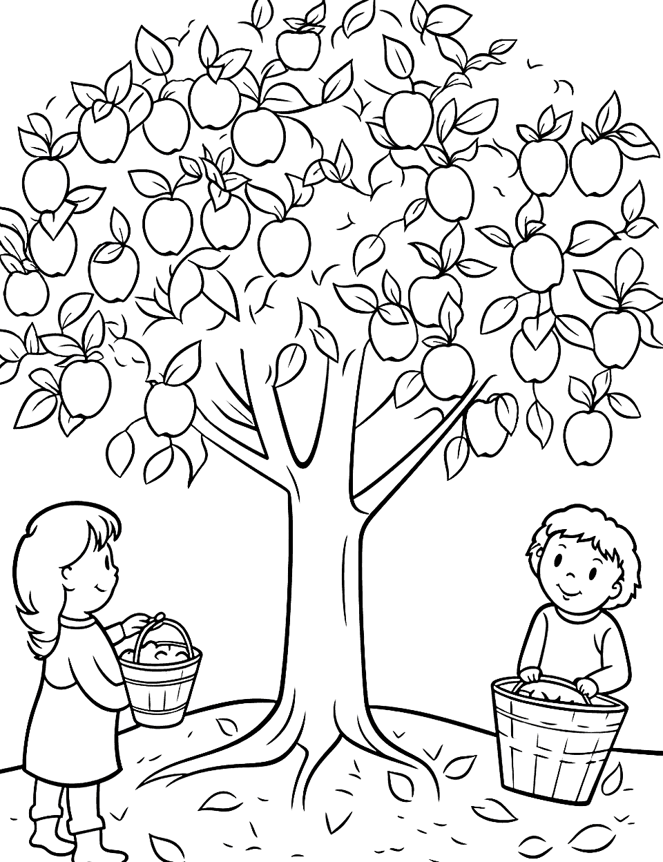 Fall coloring pages free printable sheets