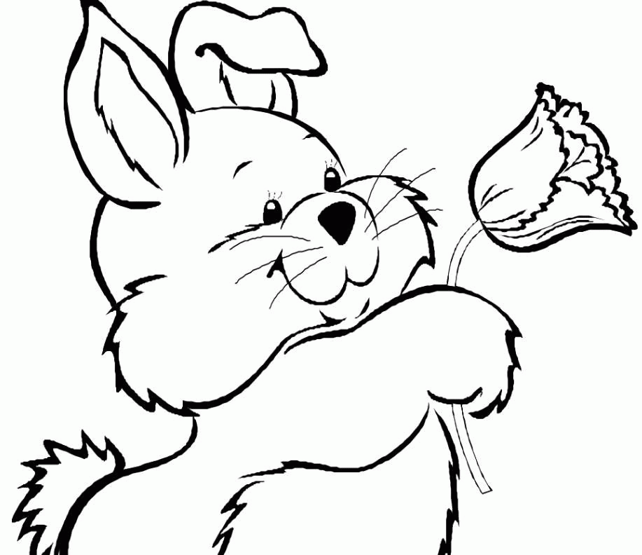 Free printable bunny coloring pages for kids adults