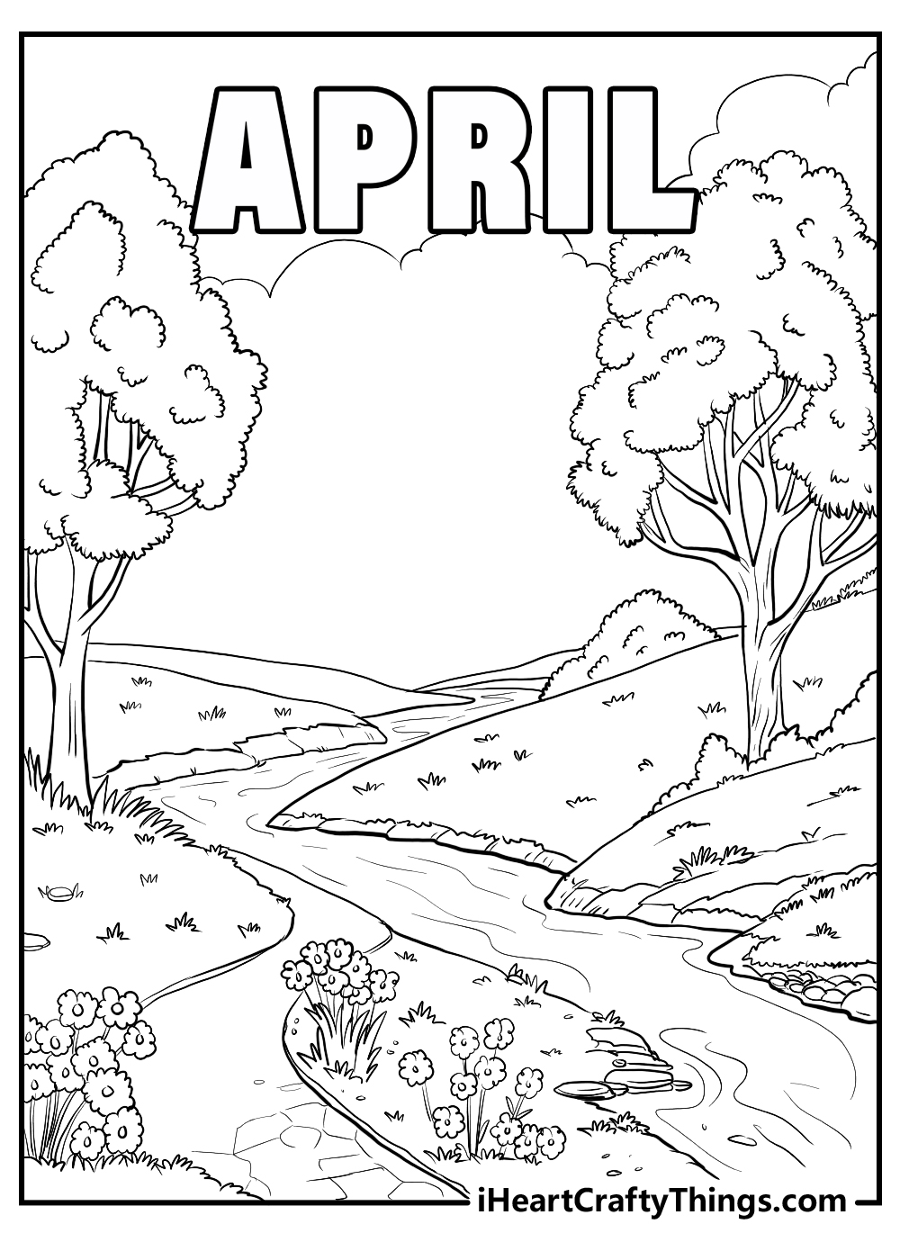 Printable april coloring pages updated