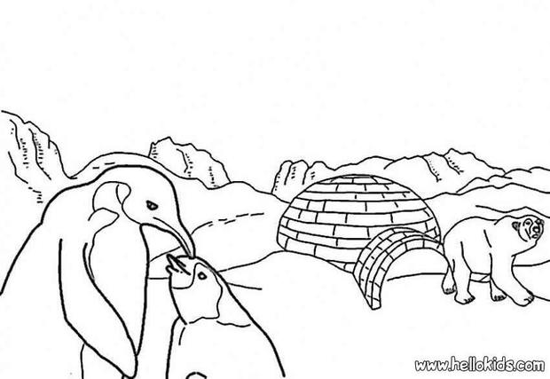 Ice floe coloring pages