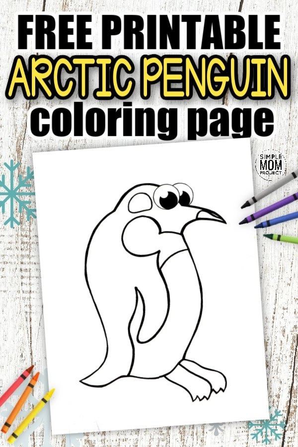 Free printable arctic penguin template â simple mom project