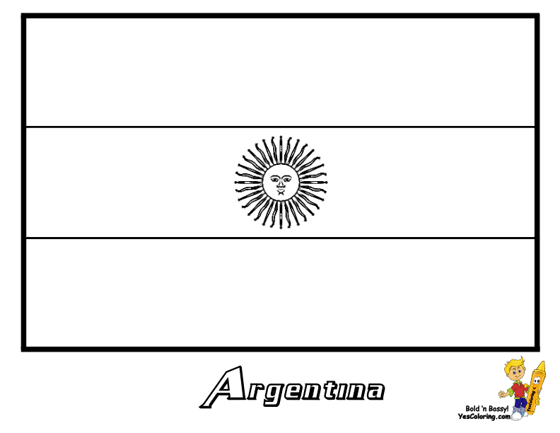 Flagofargentinaatcoloring