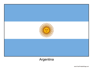 Flag of argentina