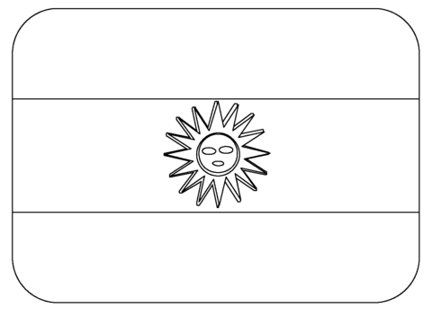 Flag of argentina emoji coloring page free printable coloring pages