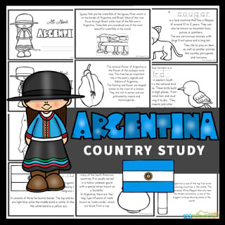 Free free printable argentina for kids country study