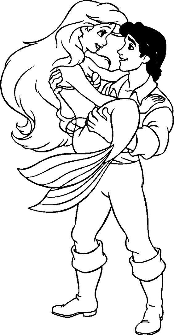 Ariel coloring pages printable for free download by coloringus on