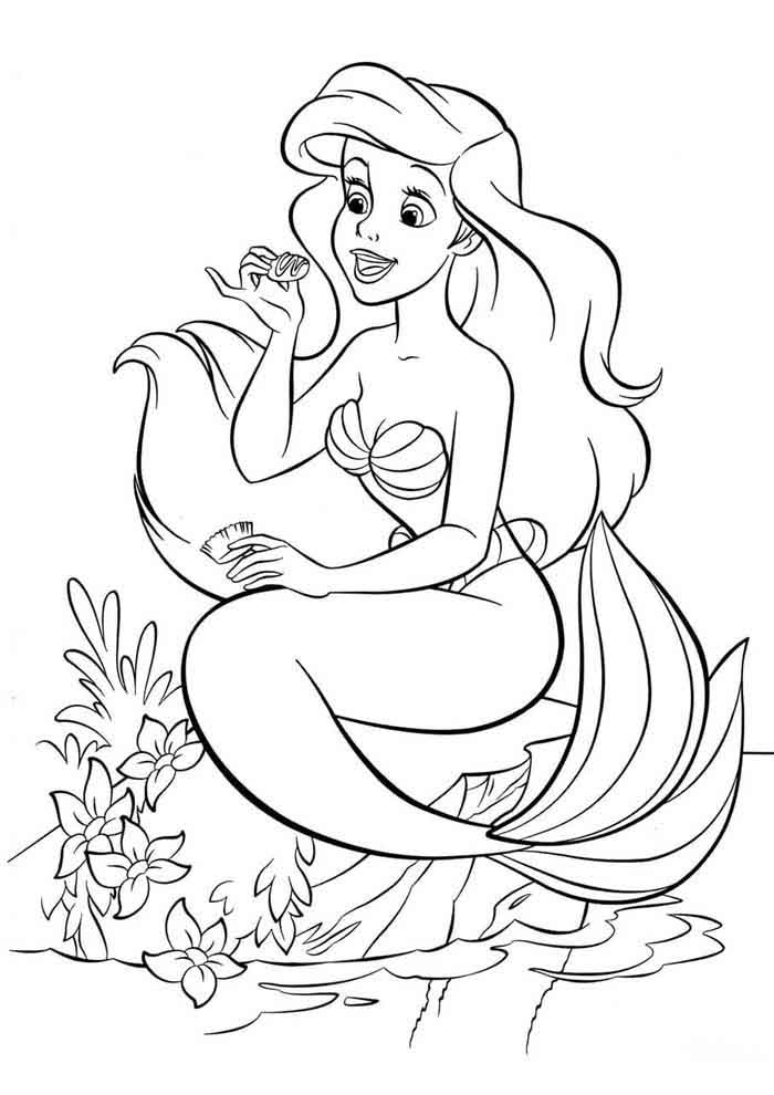 Ariel coloring pages free personalizable coloring pages