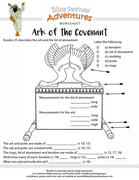 Ark of the covenanttabernacle ideas bible for kids sunday school crafts bible lessons