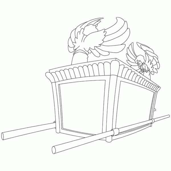 Ark of the covenant coloring page