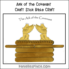 Ark of the covenant craft stick craft