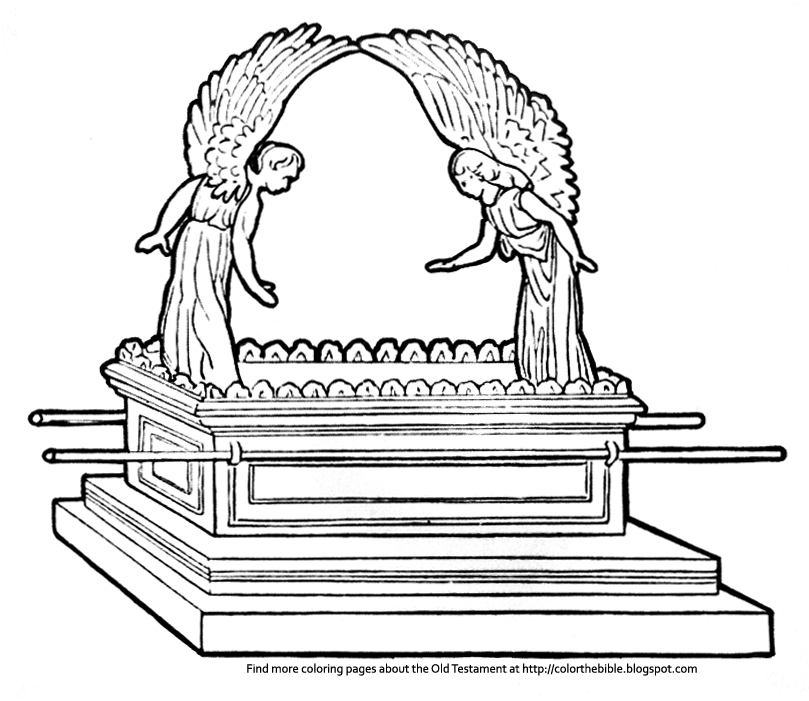 Color the bible the ark of the covenant coloring pages