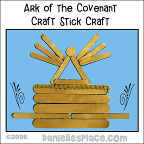 Ark of the covenant craft stick craft