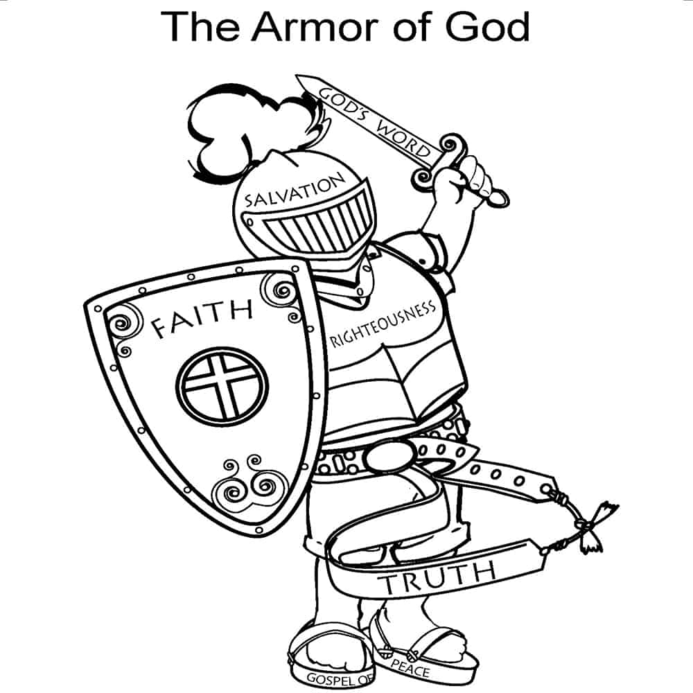 Free printable armor of god activities on sunday school zone