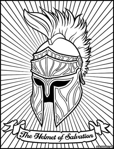 The armor of god coloring page bundle pack